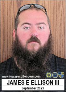 James Edward Dean Ellison III a registered Sex Offender of Iowa