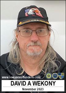 David Allyn Wekony a registered Sex Offender of Iowa
