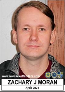 Zachary Joseph Moran a registered Sex Offender of Iowa