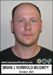 Brian Joseph Vorwold-mcginty a registered Sex Offender of Iowa