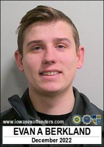 Evan Anderson Berkland a registered Sex Offender of Iowa