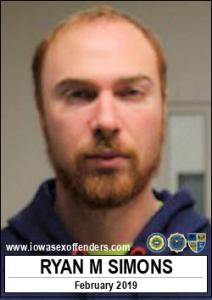 Ryan Michael Simons a registered Sex Offender of Iowa