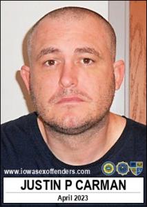 Justin Paul Carman a registered Sex Offender of Iowa