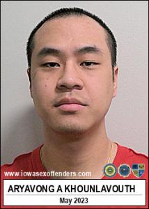 Aryavong Aaron Khounlavouth a registered Sex Offender of Iowa
