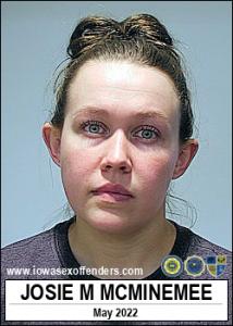 Josie Mae Mcminemee a registered Sex Offender of Iowa