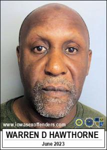 Warren David Hawthorne a registered Sex Offender of Iowa