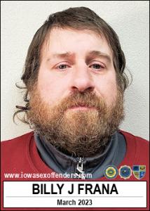 Billy Joe Cyril Frana a registered Sex Offender of Iowa