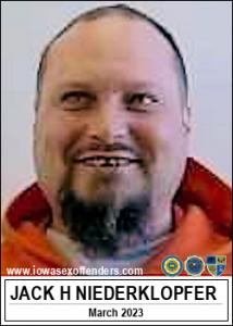 Jack Herman Lee Niederklopfer a registered Sex Offender of Iowa