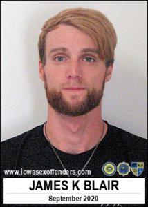 James Kyle Blair a registered Sex Offender of Iowa