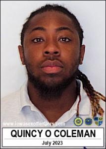 Quincy Oshay Coleman a registered Sex Offender of Iowa