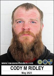 Cody Michael Wayne Ridley a registered Sex Offender of Iowa