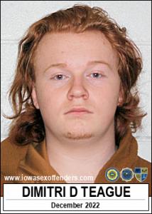 Dimitri Damian Teague a registered  of Iowa