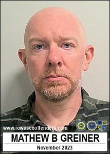 Mathew Bruce Greiner a registered Sex Offender of Iowa