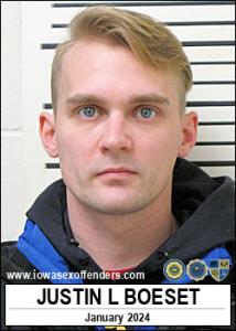 Justin Lee Boeset a registered Sex Offender of Iowa