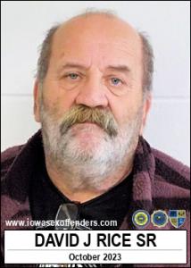David Joe Rice Sr a registered Sex Offender of Iowa