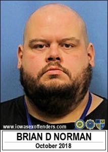 Brian David Norman a registered Sex Offender of Iowa