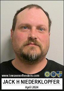 Jack Herman Lee Niederklopfer a registered Sex Offender of Iowa