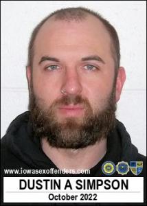 Dustin Allen Simpson a registered Sex Offender of Iowa