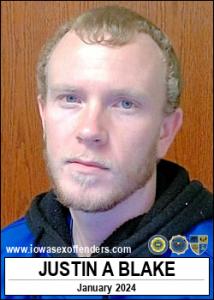 Justin Alan Blake a registered Sex Offender of Iowa