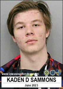 Kaden Deane Sammons a registered Sex Offender of Iowa