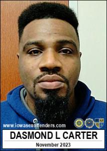Dasmond Lavar Carter a registered Sex Offender of Iowa