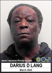Darius Darnell Lang a registered Sex Offender of Iowa