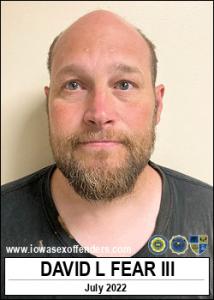 David Loren Fear III a registered Sex Offender of Iowa