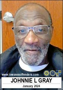 Johnnie Lee Gray a registered Sex Offender of Iowa