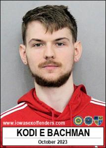 Kodi Edward Bachman a registered Sex Offender of Iowa