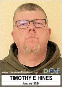 Timothy Eugene Hines a registered Sex Offender of Iowa