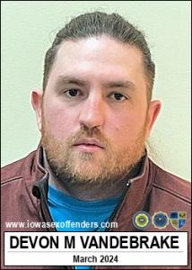 Devon Michael Vandebrake a registered Sex Offender of Iowa