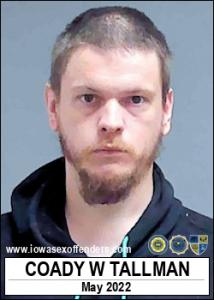 Coady Wayne Tallman a registered Sex Offender of Iowa