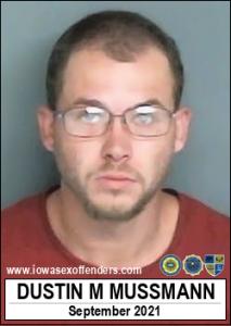 Dustin Michael Scott Mussmann a registered Sex Offender of Iowa