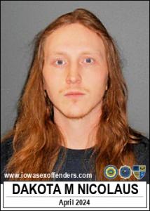 Dakota Michael Roger Nicolaus a registered Sex Offender of Iowa