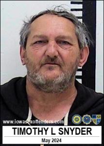 Timothy Lee Snyder a registered Sex Offender of Iowa