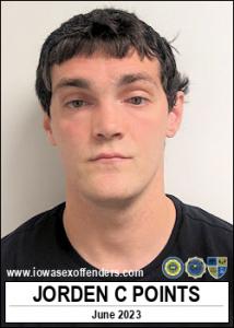 Jorden Clyde Points a registered  of Iowa