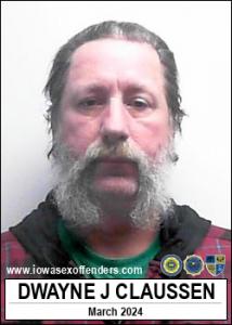 Dwayne Jared Claussen a registered Sex Offender of Iowa