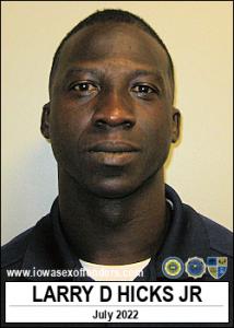 Larry Donnel Hicks Jr a registered Sex Offender of Iowa