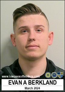 Evan Anderson Berkland a registered Sex Offender of Iowa