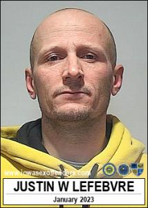 Justin Wyatt Lefebvre a registered Sex Offender of Iowa