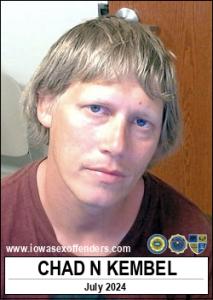 Chad Nicholas Kembel a registered Sex Offender of Iowa