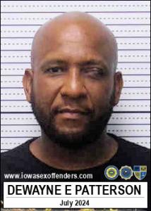 Dewayne Edward Patterson a registered Sex Offender of Iowa