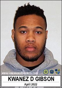 Kwanez Delvion Gibson a registered Sex Offender of Iowa