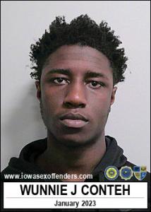 Wunnie Junior Conteh a registered Sex Offender of Iowa