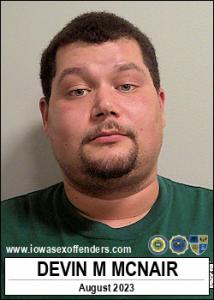 Devin Michael Mcnair a registered Sex Offender of Iowa