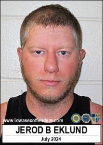 Jerod Benjamin Eklund a registered Sex Offender of Iowa