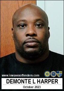 Demonte Leshone Harper a registered Sex Offender of Iowa