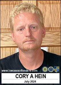 Cory Andrew Hein a registered Sex Offender of Iowa