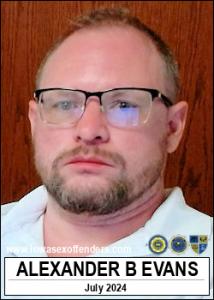 Alexander B Evans a registered Sex Offender of Iowa