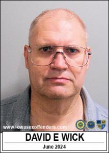 David Edward Wick a registered Sex Offender of Iowa